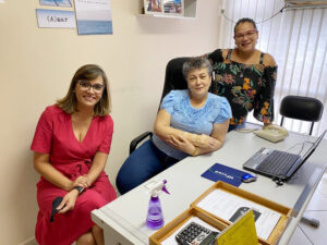 Dra.Cláudia Dalla Costa, Idinéa Nicacio da Silva e Ana Paula, equipe Conape