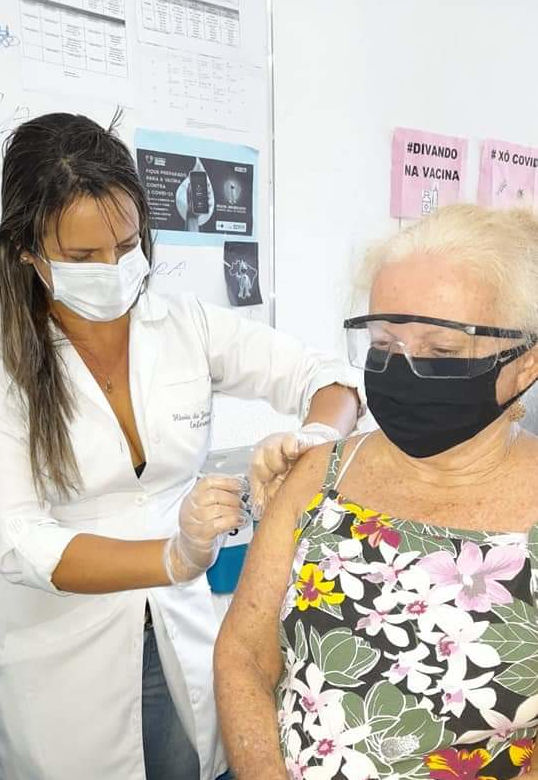 Maria de Fátima Mendonça de Souza, 2ª dose.
