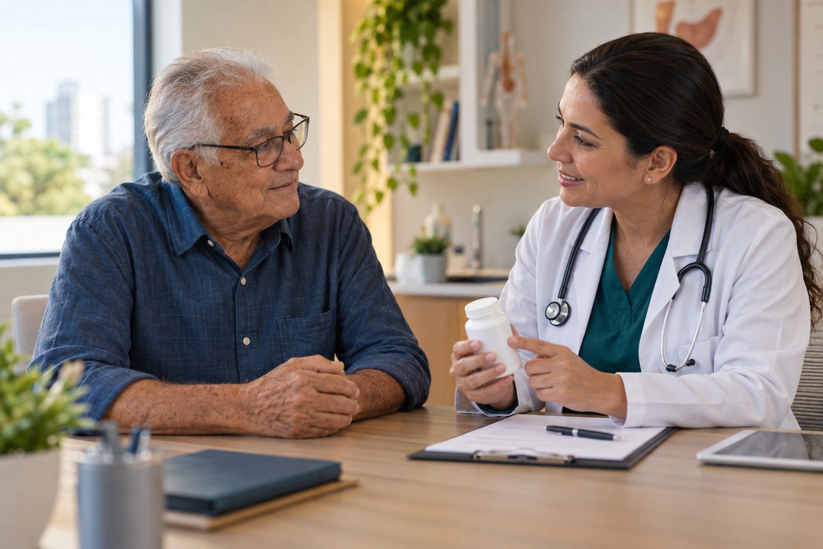 Consulta médica de avaliação para o tratamento com GLP-1
